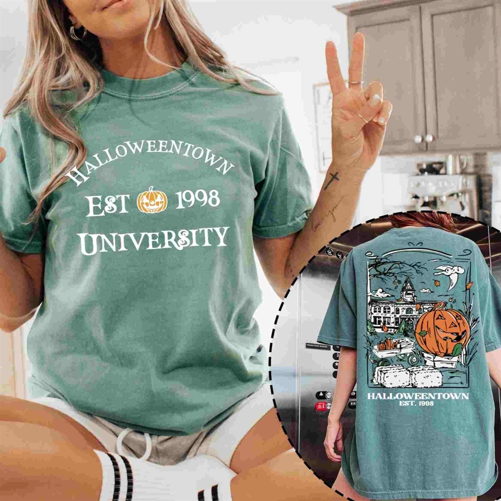 Comfort Colors Halloweentown University Est 1998 Shirt 2 Sides Halloweentown Shirt Fall Shirt Halloweentown 1998 Shirt Halloween Shirt Trending Shirt 